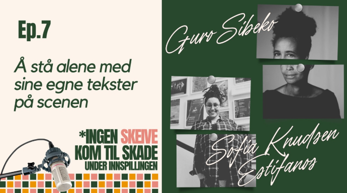 Alene på scenen med egen tekst