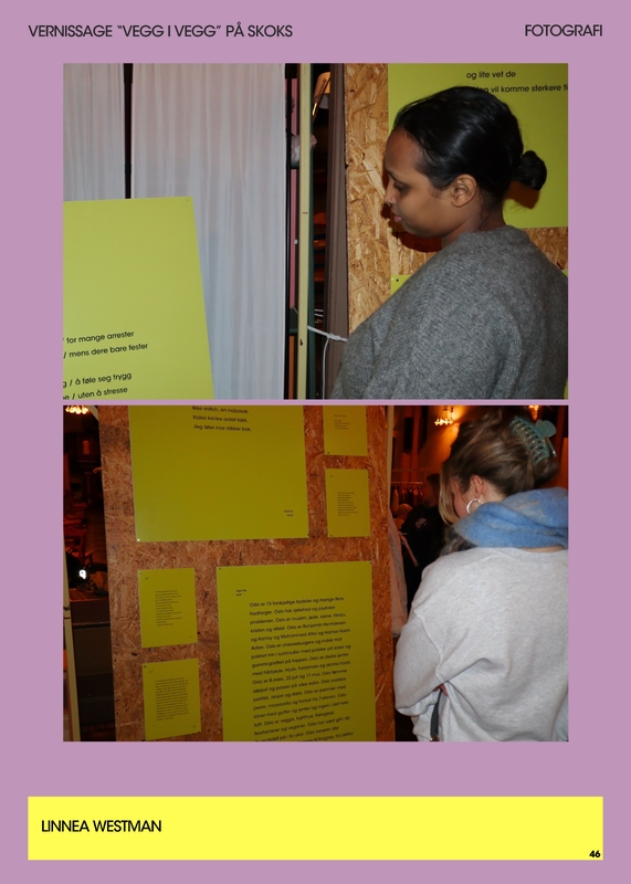VERNISSAGE "VEGG I VEGG" PÅ SKOKS