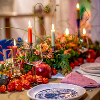 Foto av verket "At the table"