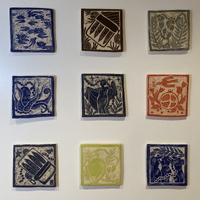 Photo of small ceramic tiles 1-9