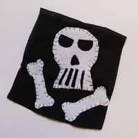 Foto av tøylappen "Skull Patch"